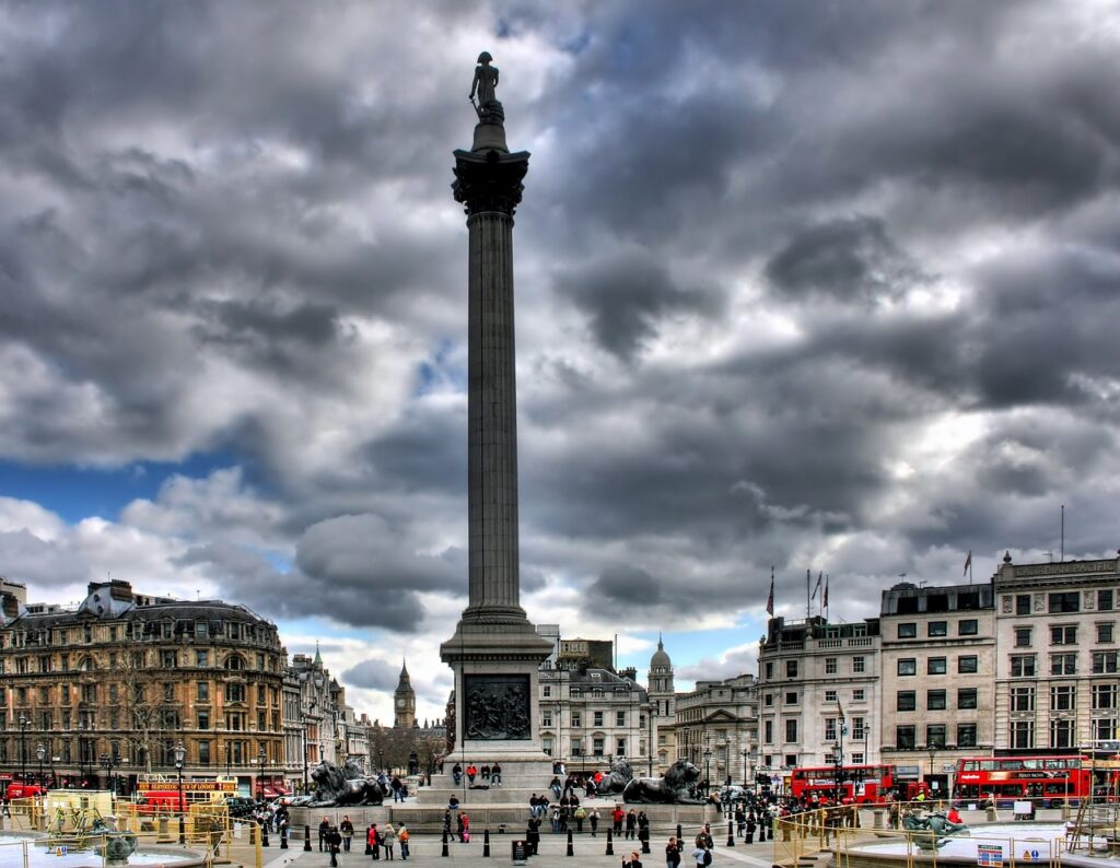 Imagen de Trafalgar Square en Londres.